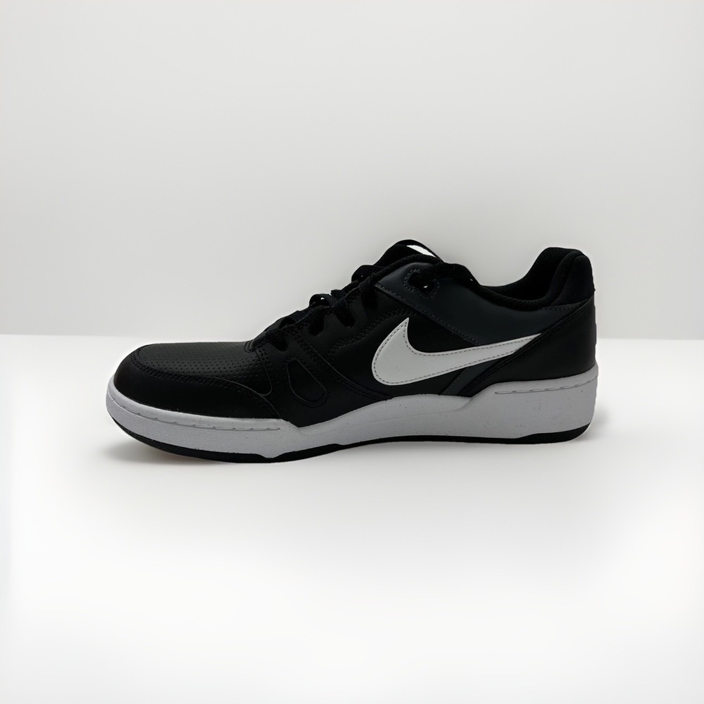 Nike Men's 11.5 Full Force Low Black Retro Leather Lifestyle Sneaker FB1362-001 - Picture 4 of 7